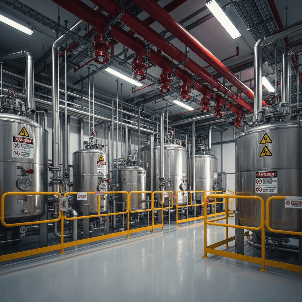 Chemical Factory Foam Suppression System